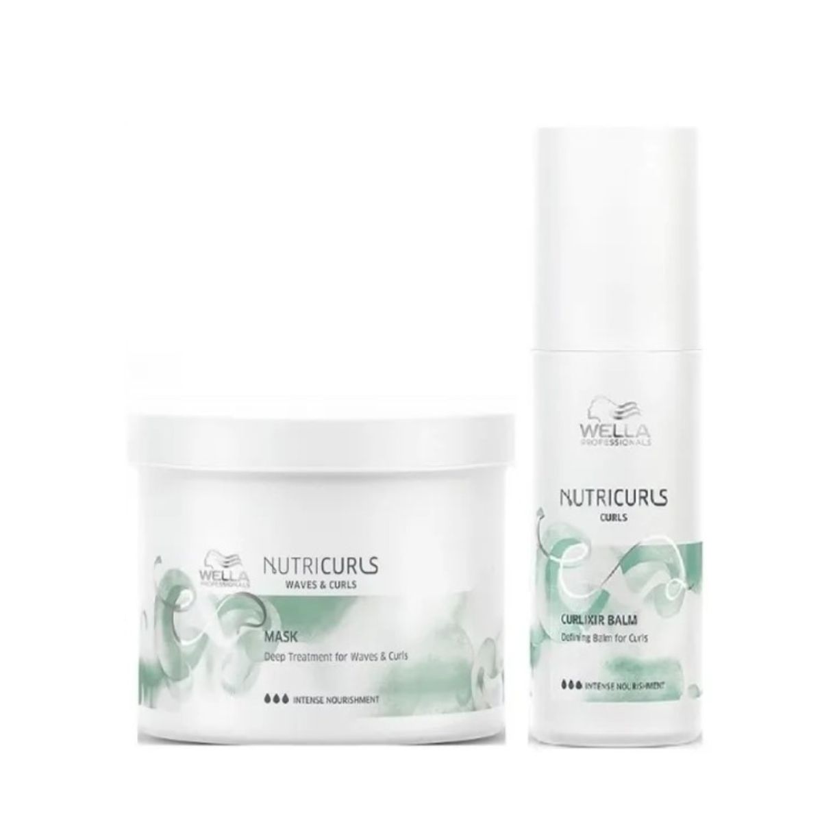 WELLA - Mascarilla Rizos y Ondas 500ml  Bálsamo Curlixir Wella Nutricurls
