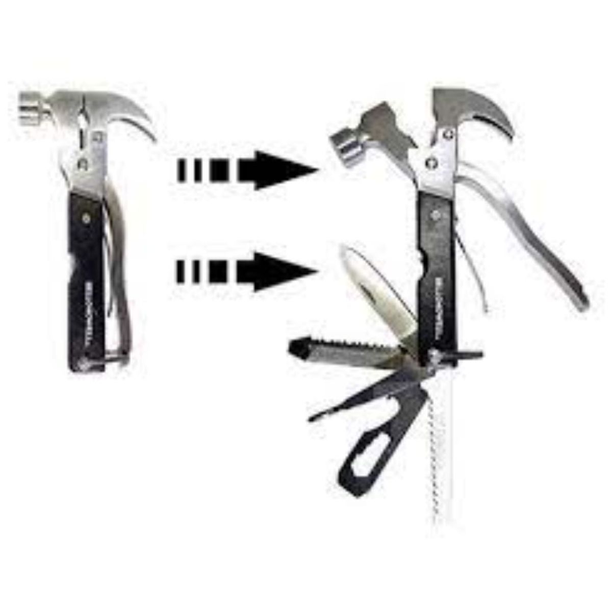 OEM - Martillo Multiusos 18 Herramientas en 1 Tac Tool