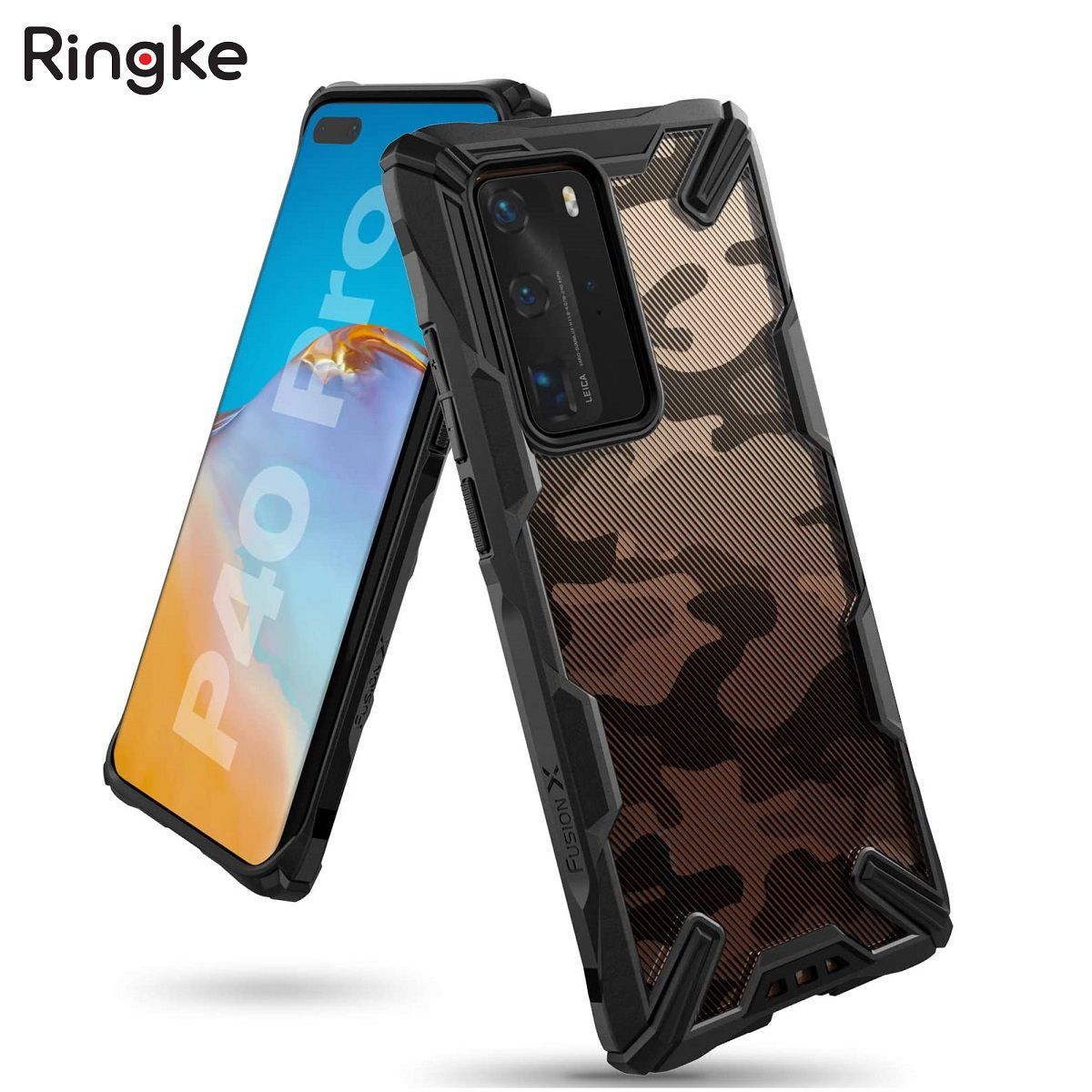 GENERICO - Case Ringke Fusion para HUAWEI P40 - Camuflado
