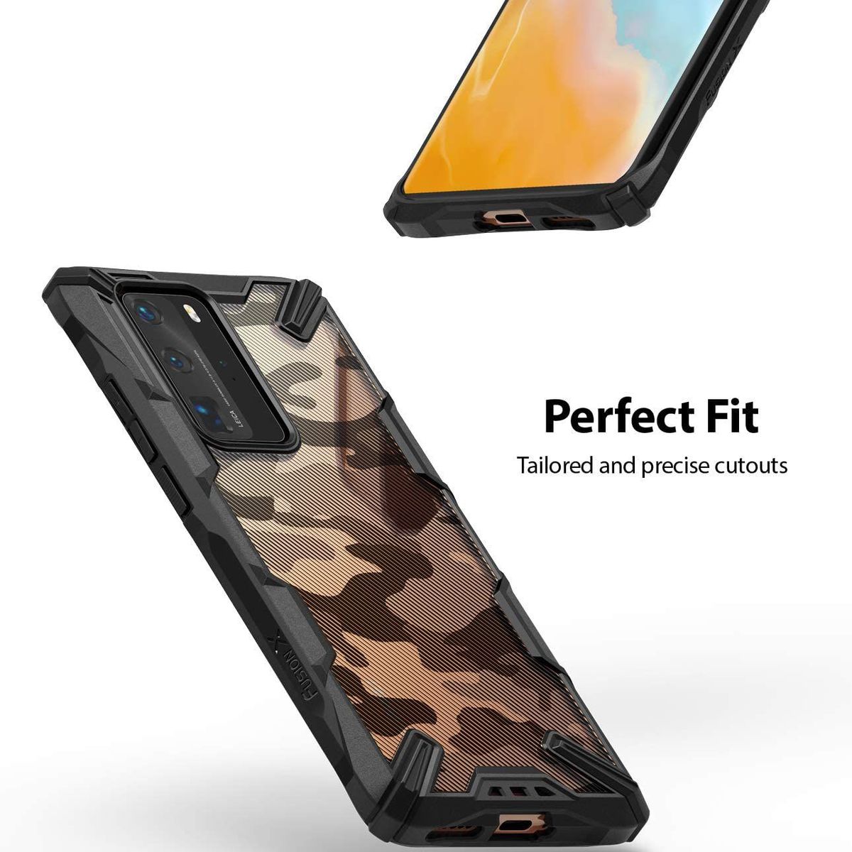 GENERICO - Case Ringke Fusion para HUAWEI P40 - Camuflado