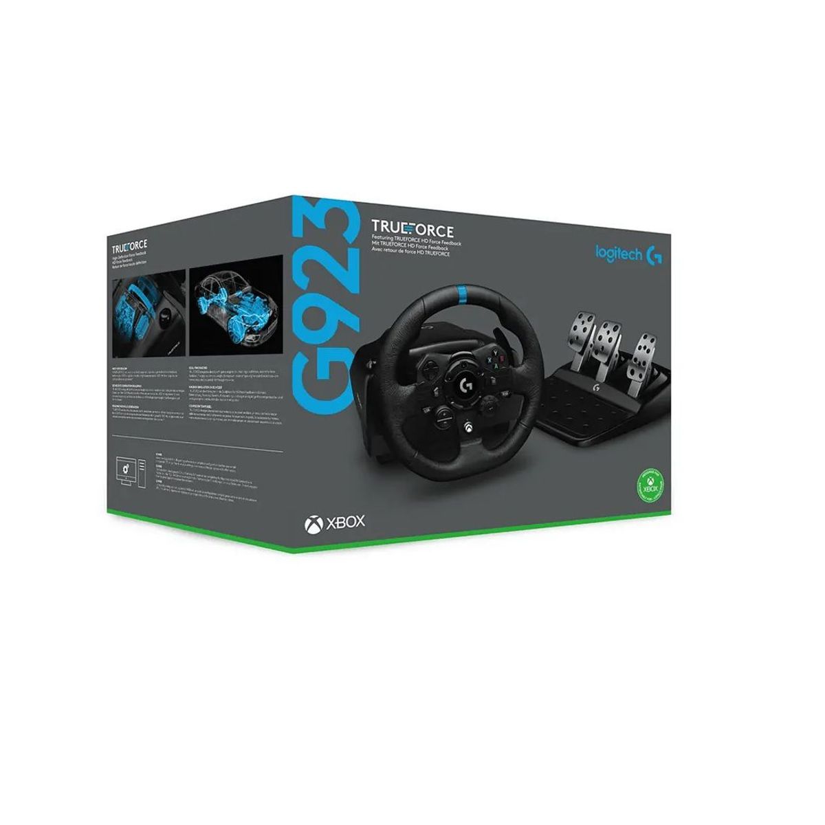 LOGITECH - Timón Con Pedal Gamer Logitech G923 Racing Wheel Pc Usb Black