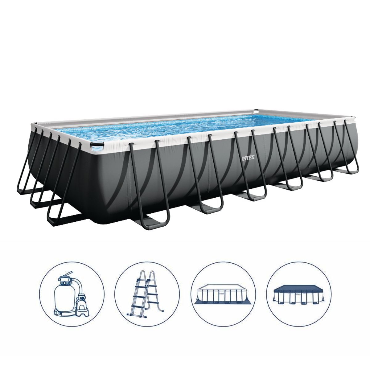 INTEX - Piscina Estructural Ultra XTR Frame 732x366x132cm Intex
