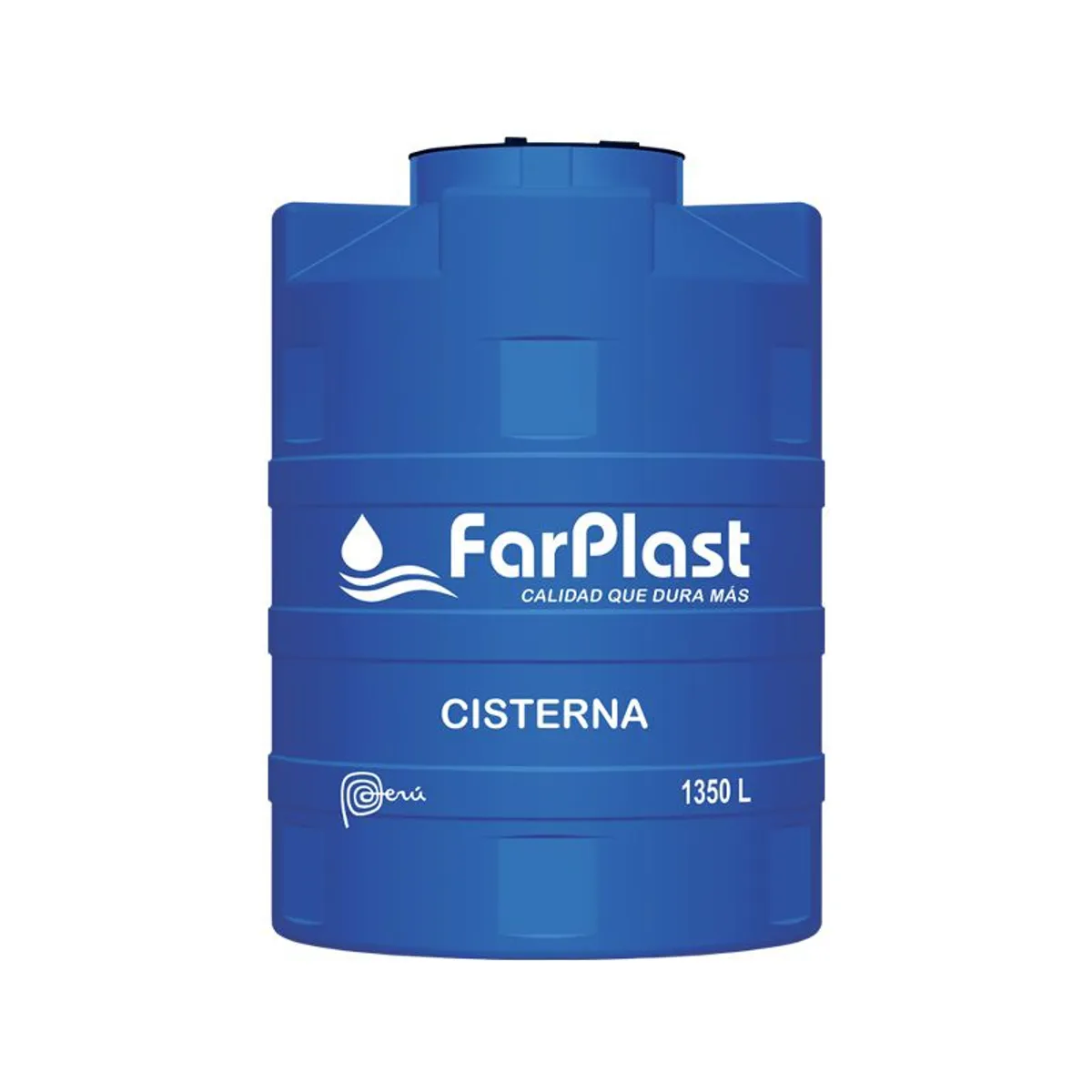 FARPLAST - CISTERNA PARA AGUA DE 1350 LTS CON KIT DE ACCESORIOS FARPLAST