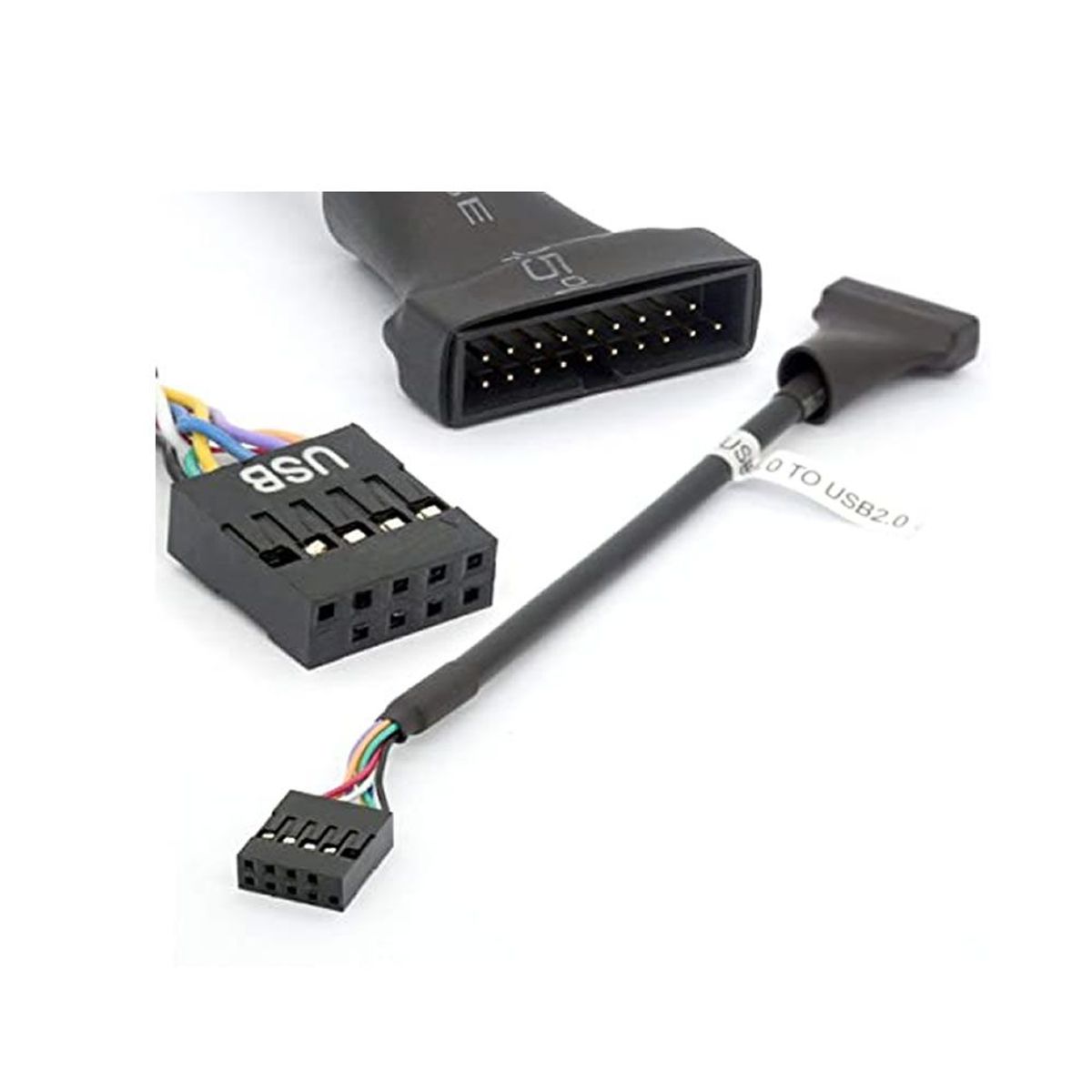 UNIVERSAL - Adaptador de Placa USB 3.0 de 20 Pines Macho a 2.0 de 9 Pines Hembra