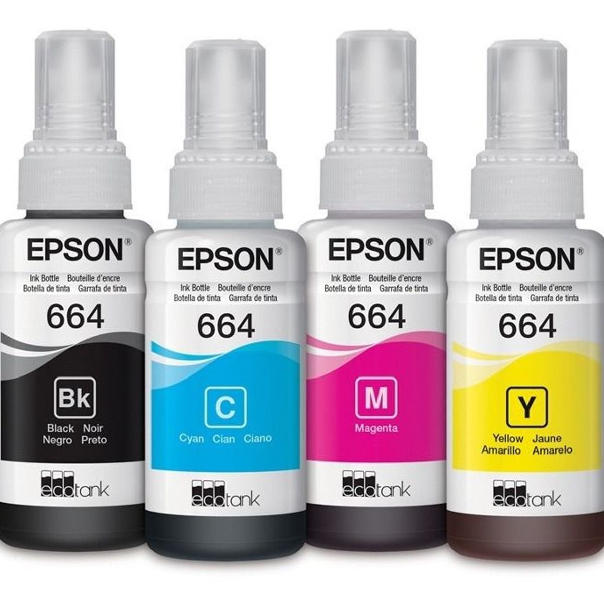 EPSON - Pack 4 Tintas Epson 664 Cyan Magenta Yellow Black
