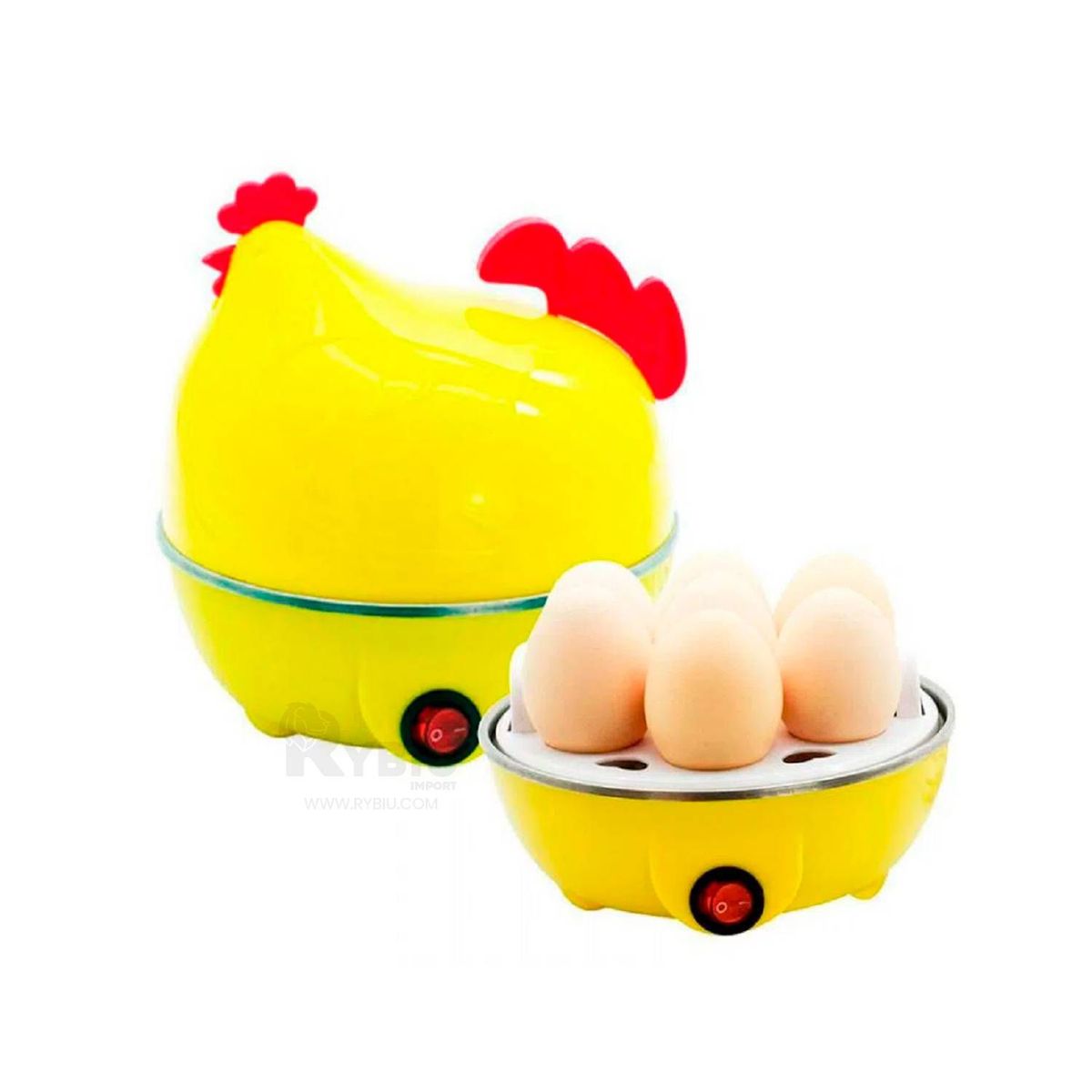 GENERICO - Hervidor de Huevos en Forma de Gallina Amarilla