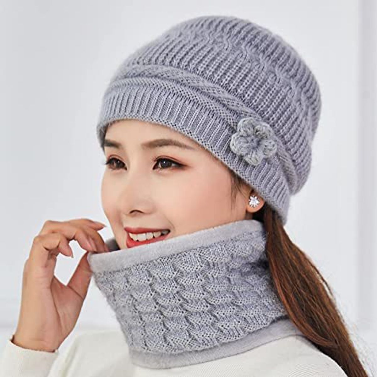 GENERICO - Gorro con cuellera para dama