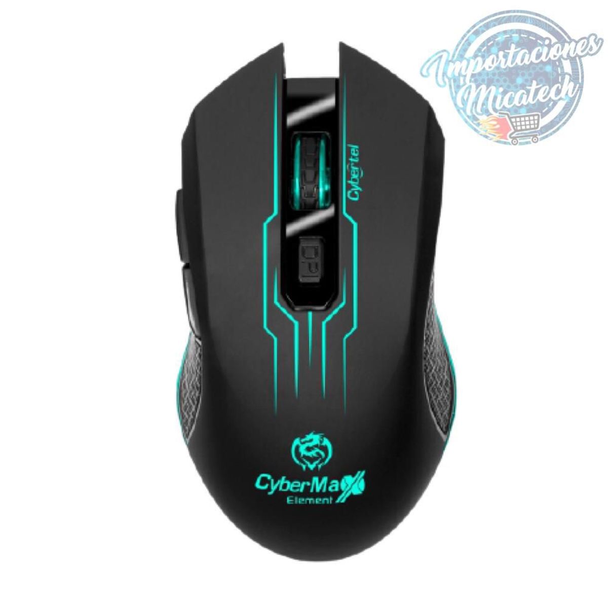 CYBERTEL - Mouse Gamer Cyb Element 3200Dpi Rgb 6B Pad