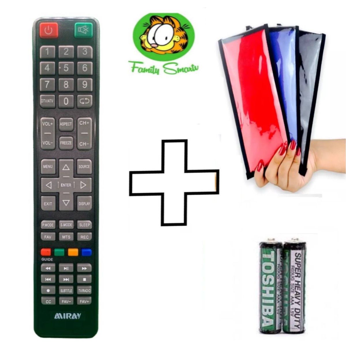 UNIVERSAL - Control Remoto Miray para Smart Tv  Funda