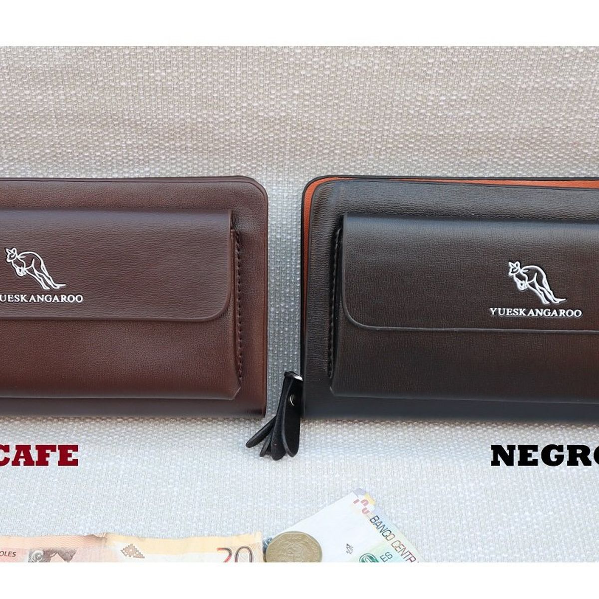 GENERICO - BILLETERA DE MANO PARA HOMBRE - YUESKANGAROO ORIGINAL