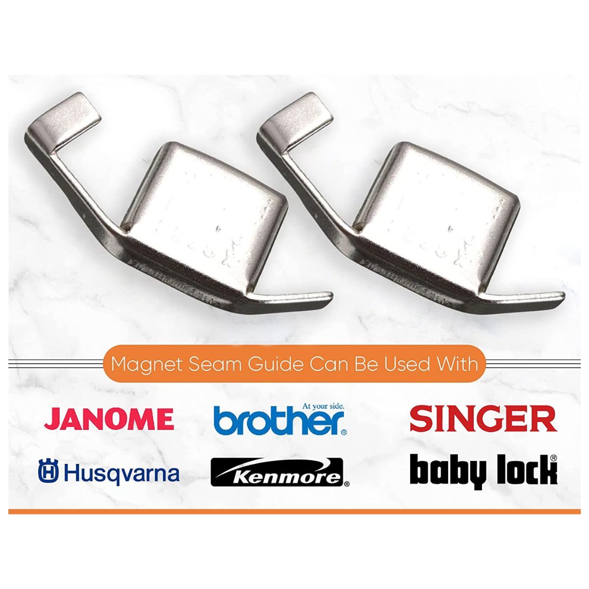 GENERICO - Guía de costura magnética para máquina de coser, 2 imanes