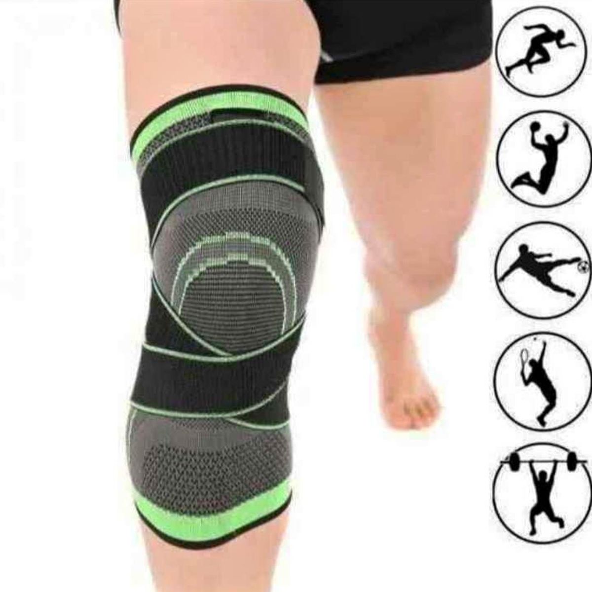 GENERICO - 2x Rodilleras Deportivas con Banda Ajustable para Deportes o Terapia