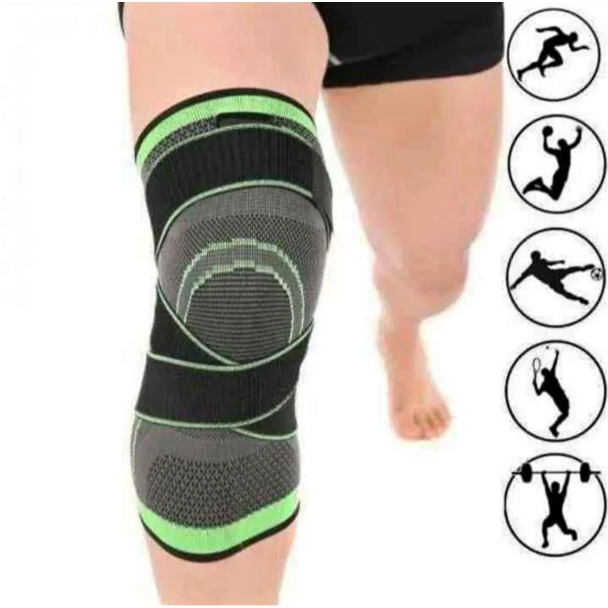 GENERICO - 2x Rodilleras Deportivas con Banda Ajustable para Deportes o Terapia