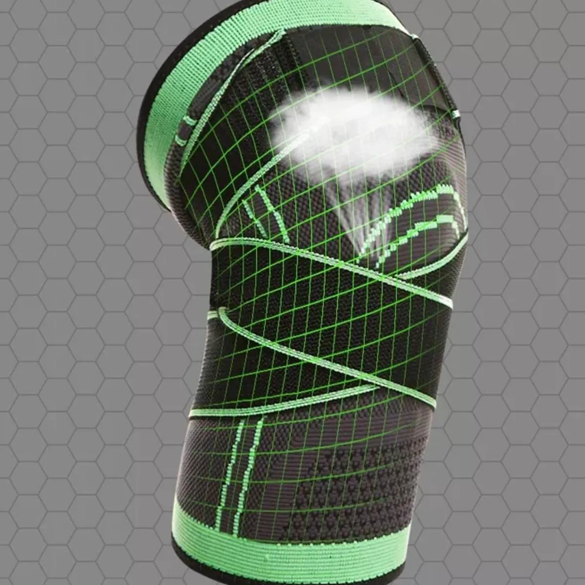 GENERICO - 2x Rodilleras Deportivas con Banda Ajustable para Deportes o Terapia