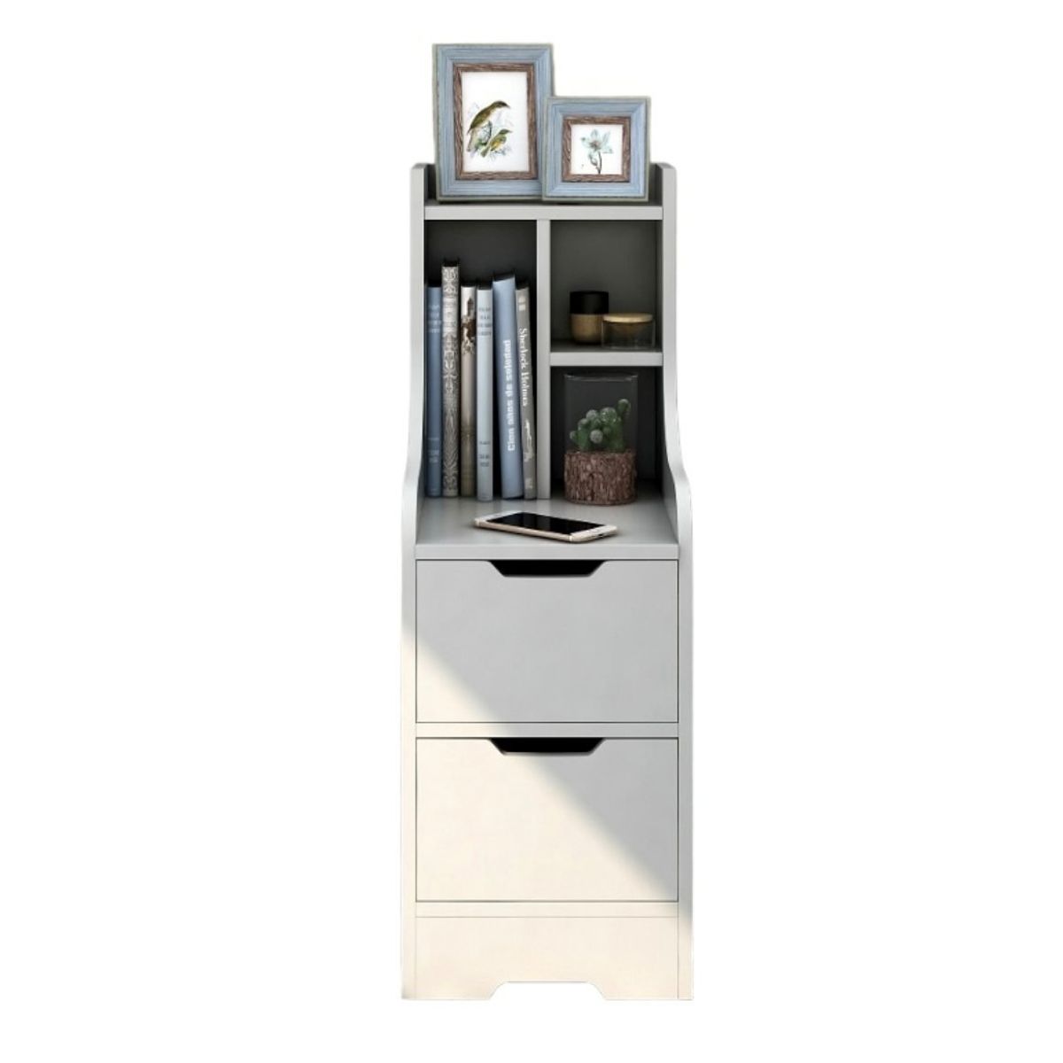 VENTITAS HOME - Mesa de Noche Velador Vintage Grecia Ventitas Home Color Blanco