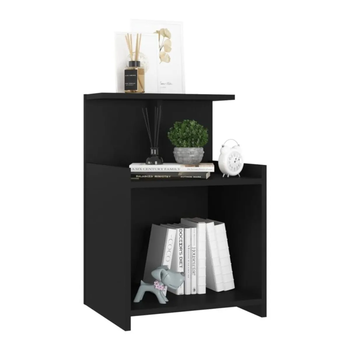 VENTITAS HOME - Mesa de Noche Velador Moscú Ventitas Home Color Negro