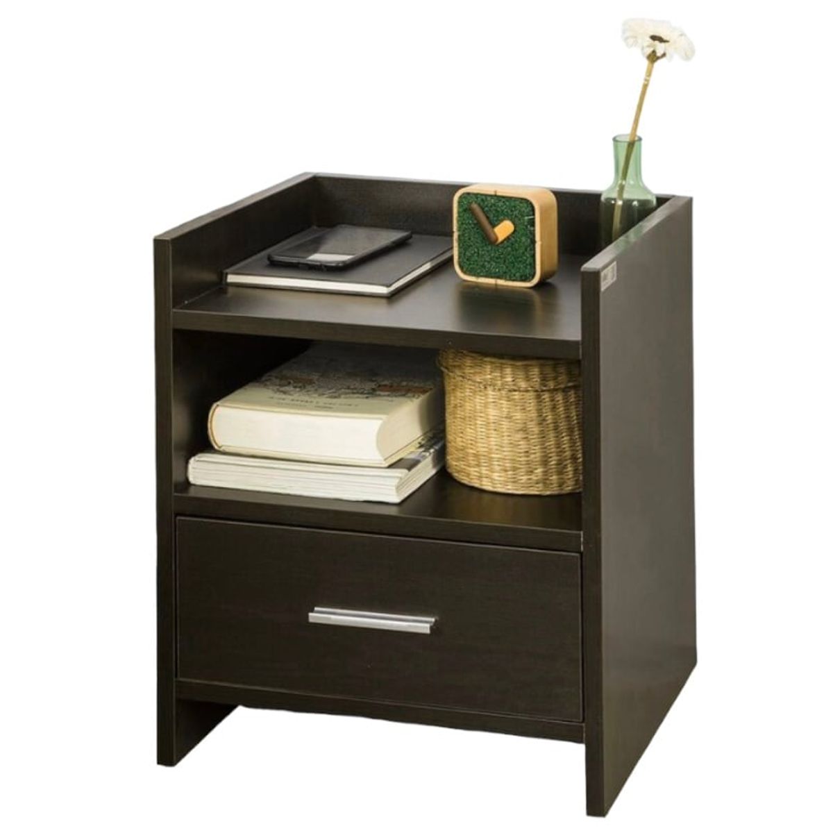 VENTITAS HOME - Mesa de Noche Velador Bruna Ventitas Home Color Negro