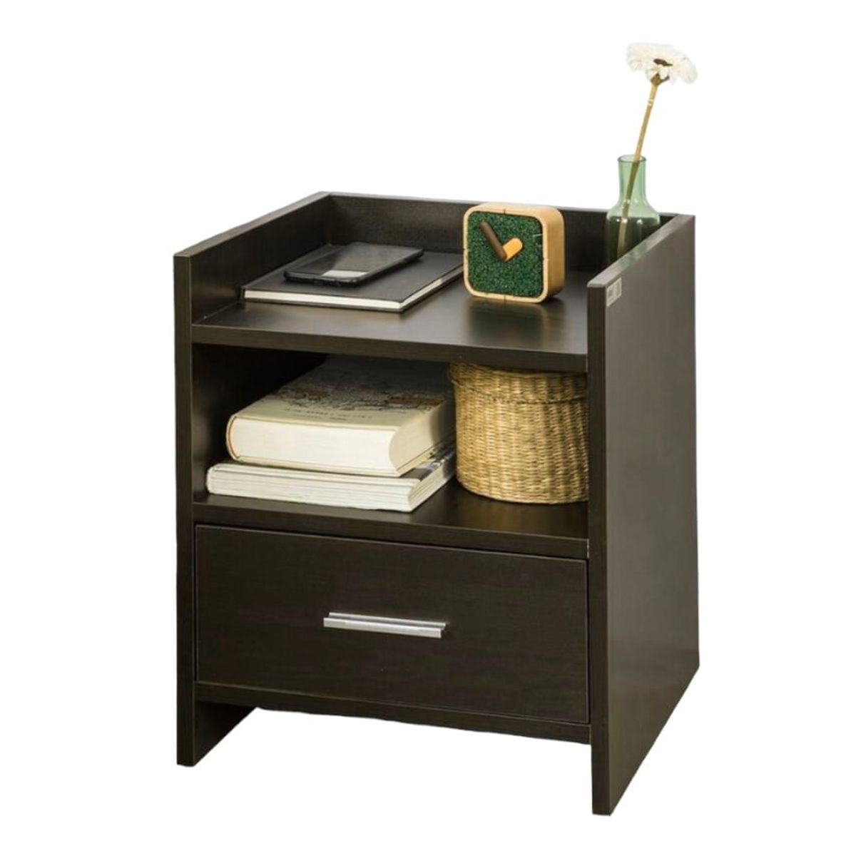 VENTITAS HOME - Mesa de Noche Velador Bruna Ventitas Home Color Negro