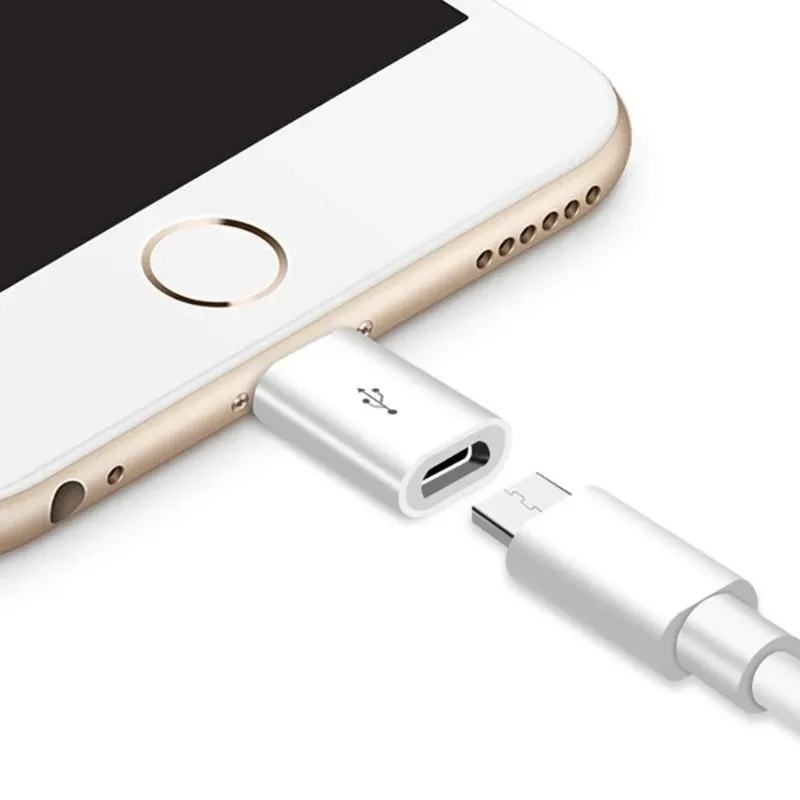 ANKAFA IMPORTACI?N - Adaptador Otg De Microusb V8 A Lightning iPhone