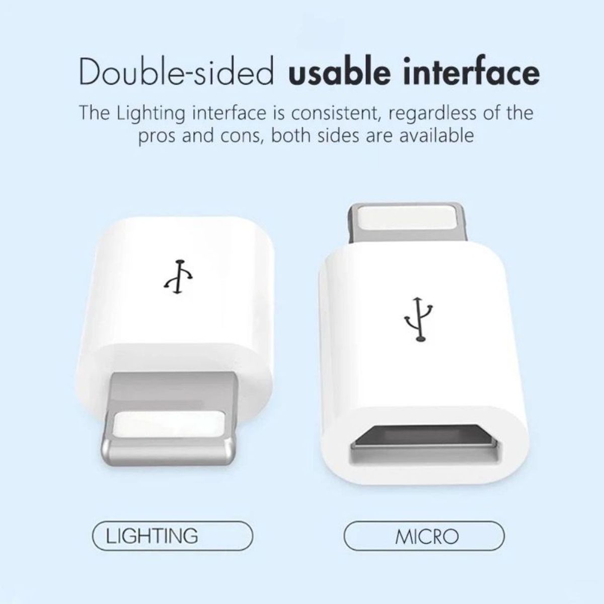 ANKAFA IMPORTACI?N - Adaptador Otg De Microusb V8 A Lightning iPhone