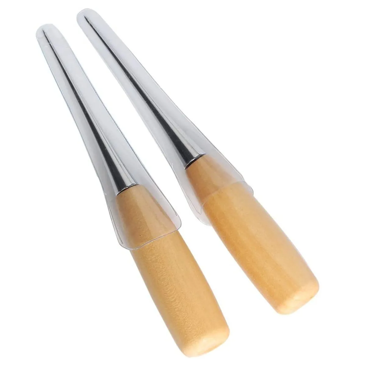 GENERICO - Punzón Con Mango De Madera Cuero Manualidades Encuadernación