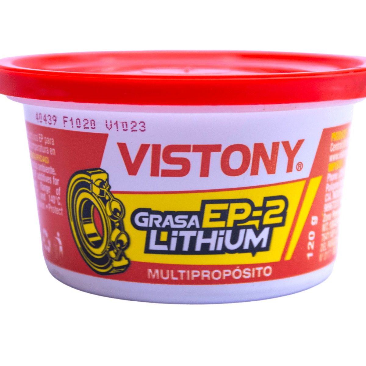 VISTONY - Grasa Multiproposito Litio EP-2 Roja 120gr - Vistony