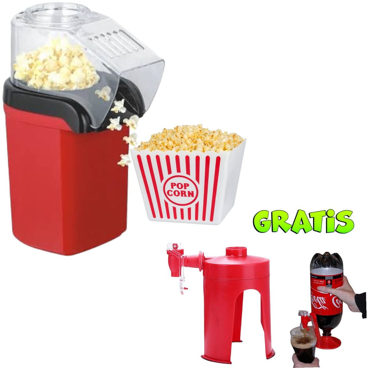 OEM - Máquina para Hacer Palomitas de Maíz con Dispensador