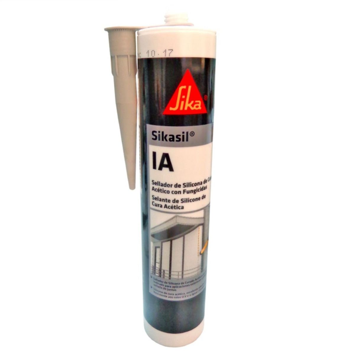 SIKA - Silicona Acética Antihongos Sikasil IA Gris x 280 ml