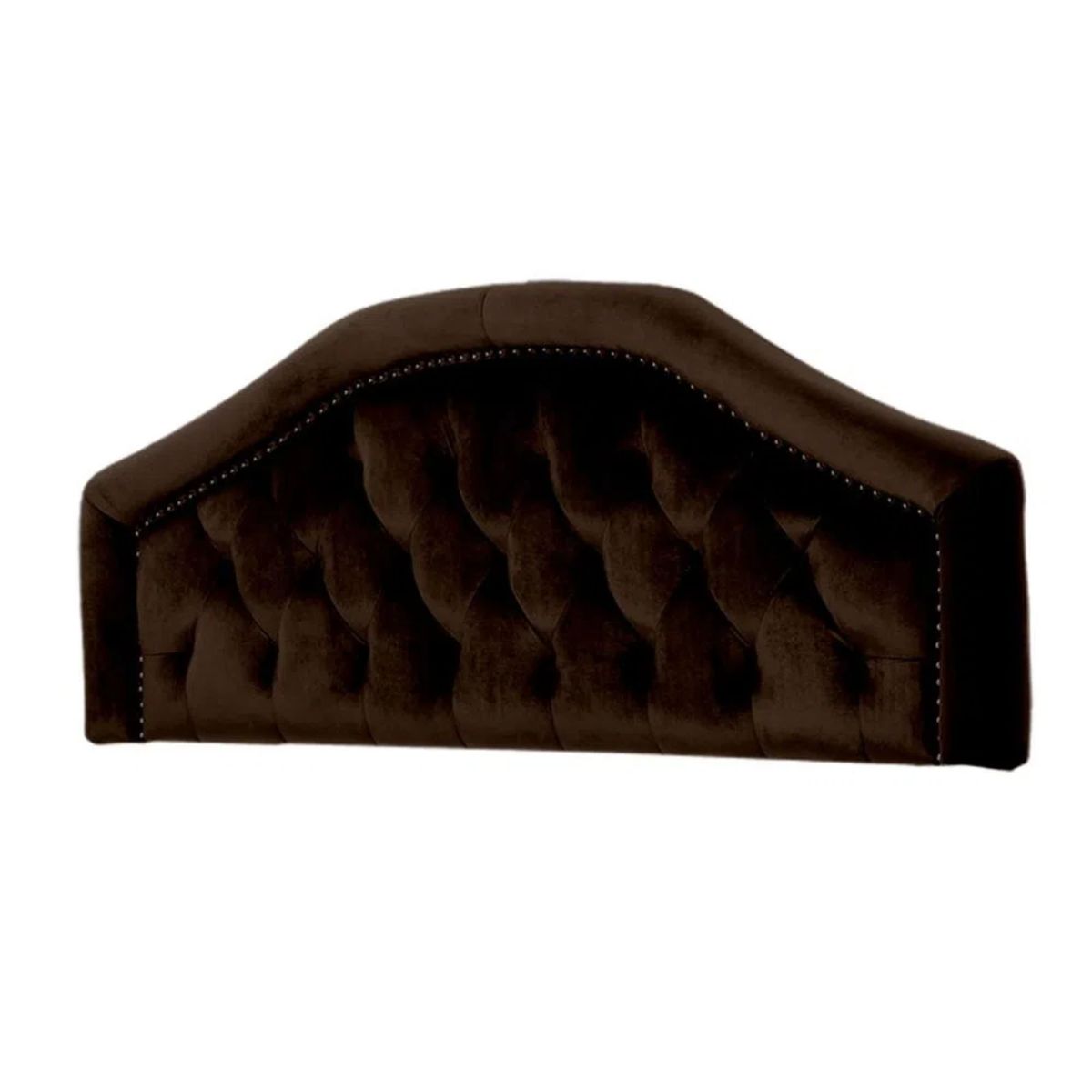 MAVISAC - Cabecera Reina Mavisac Dos Plazas Color Chocolate - Tela