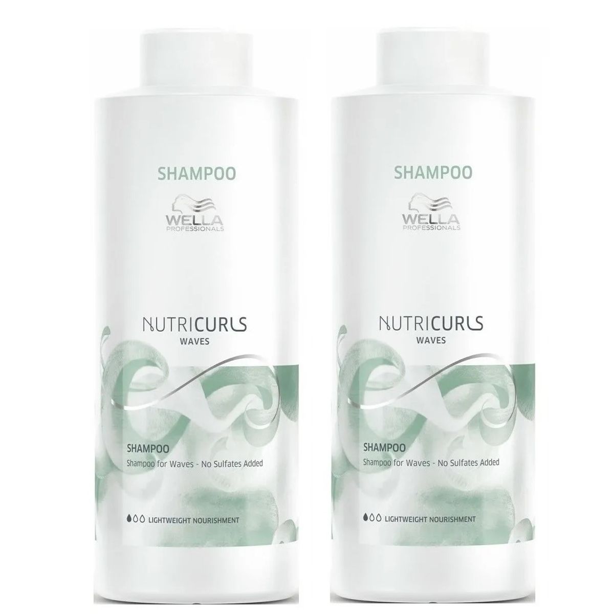 WELLA - Duo Shampoo para ondas Wella Nutricurls Waves 1000ml