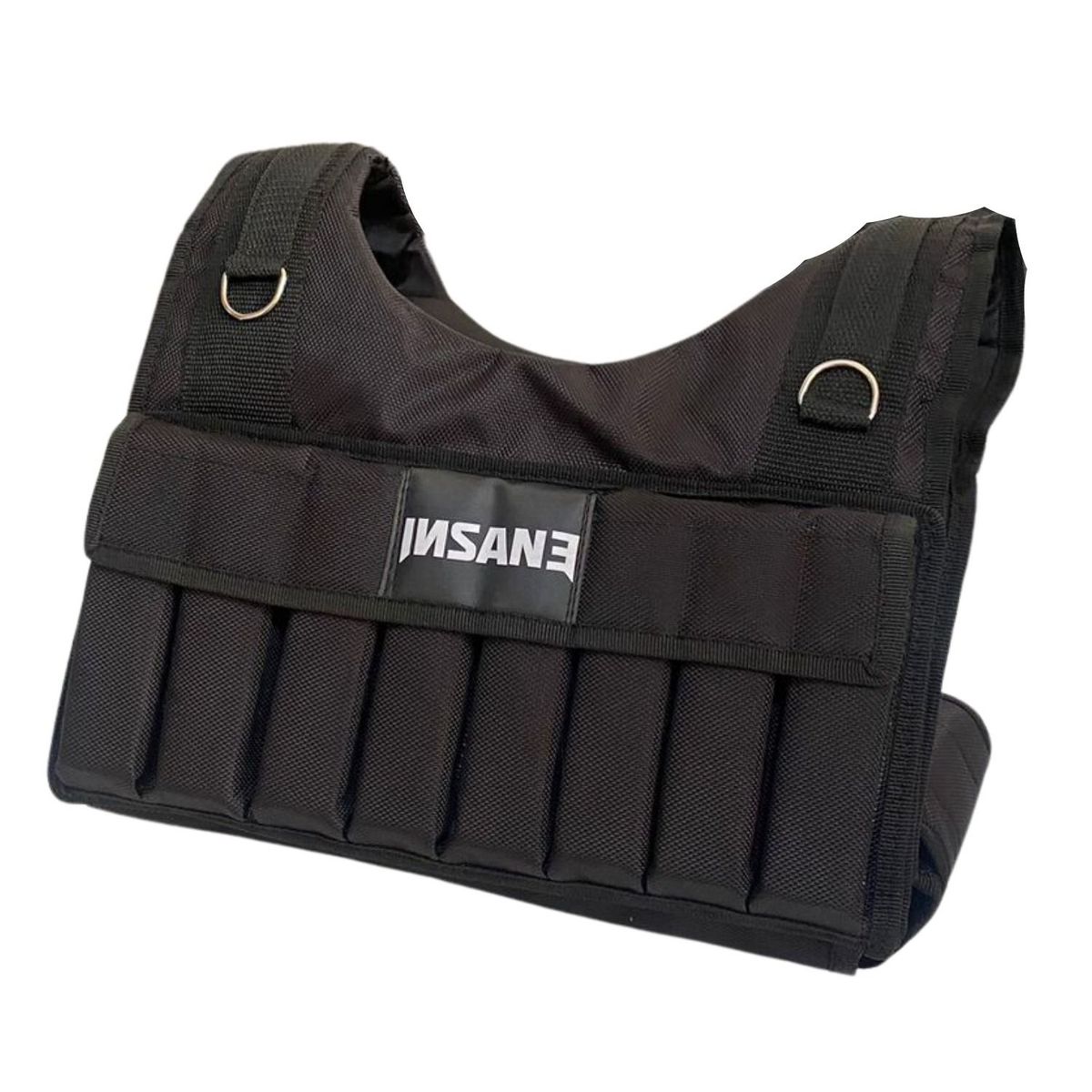 ALPHA GYM - Chaleco lastrado de 20kg metal peso regulable