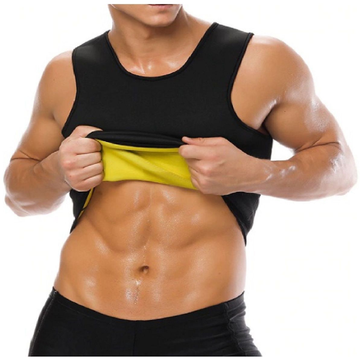 ALPHA GYM - Chaleco reductor efecto térmico para varón chaleco de neopreno