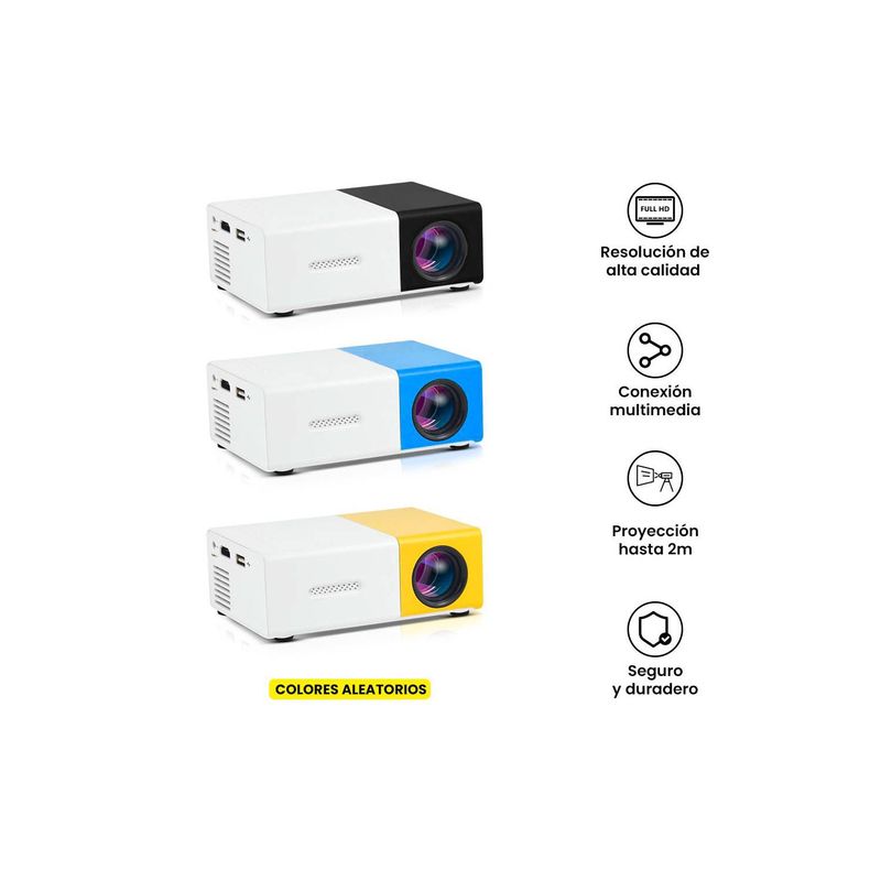 GENERICO - Mini Proyector Portátil Led - Aleatorio