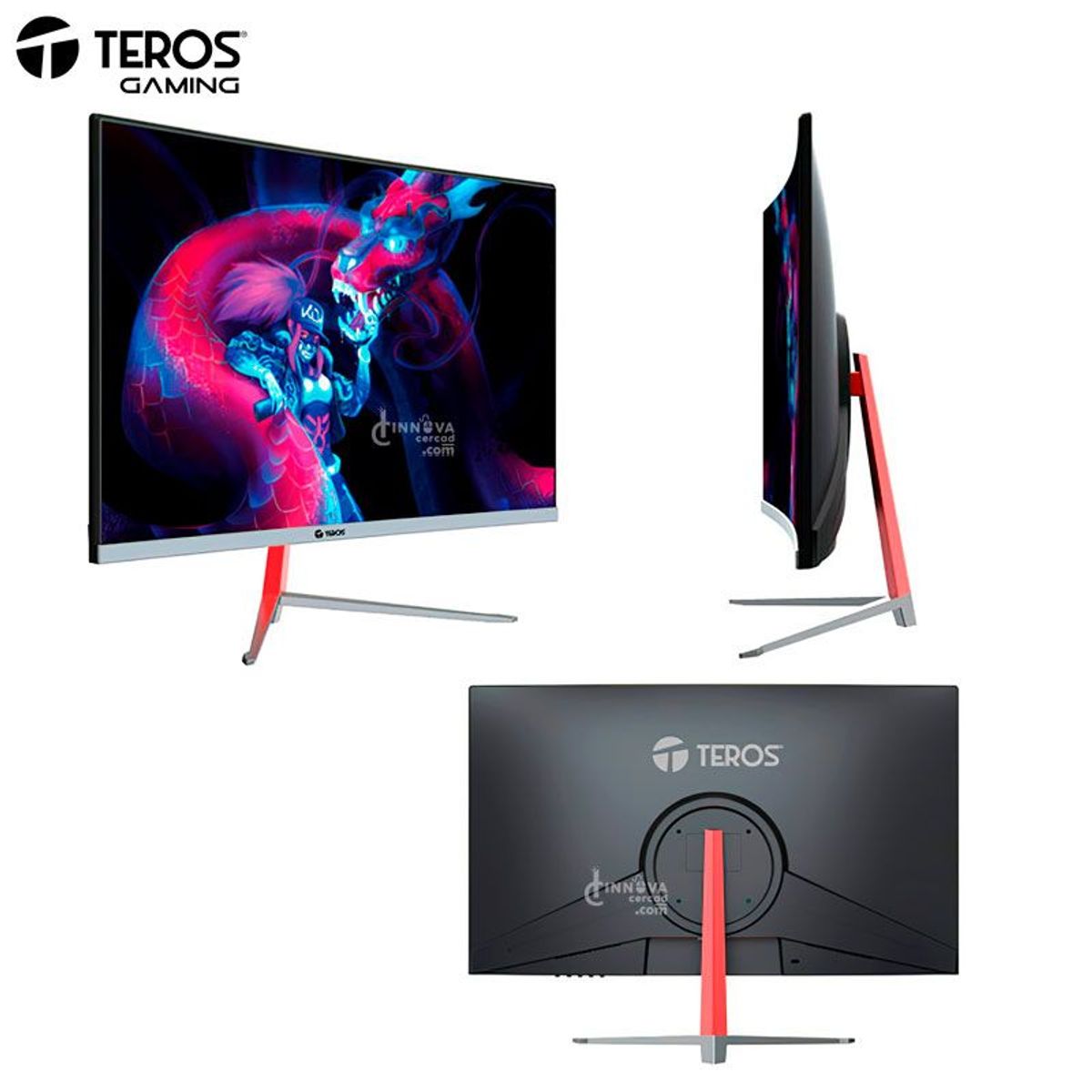 TEROS - Monitor Teros CURVO TE-3132 24 FHD, VA, 165HZ,2MS, AMD FreeSync