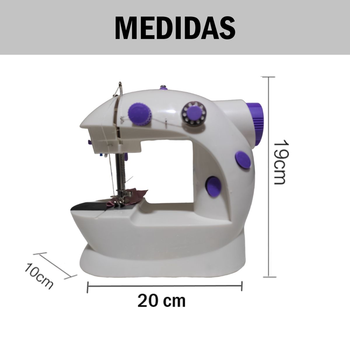 GENERICO - Mini Máquina de Coser con accesorios incluidos