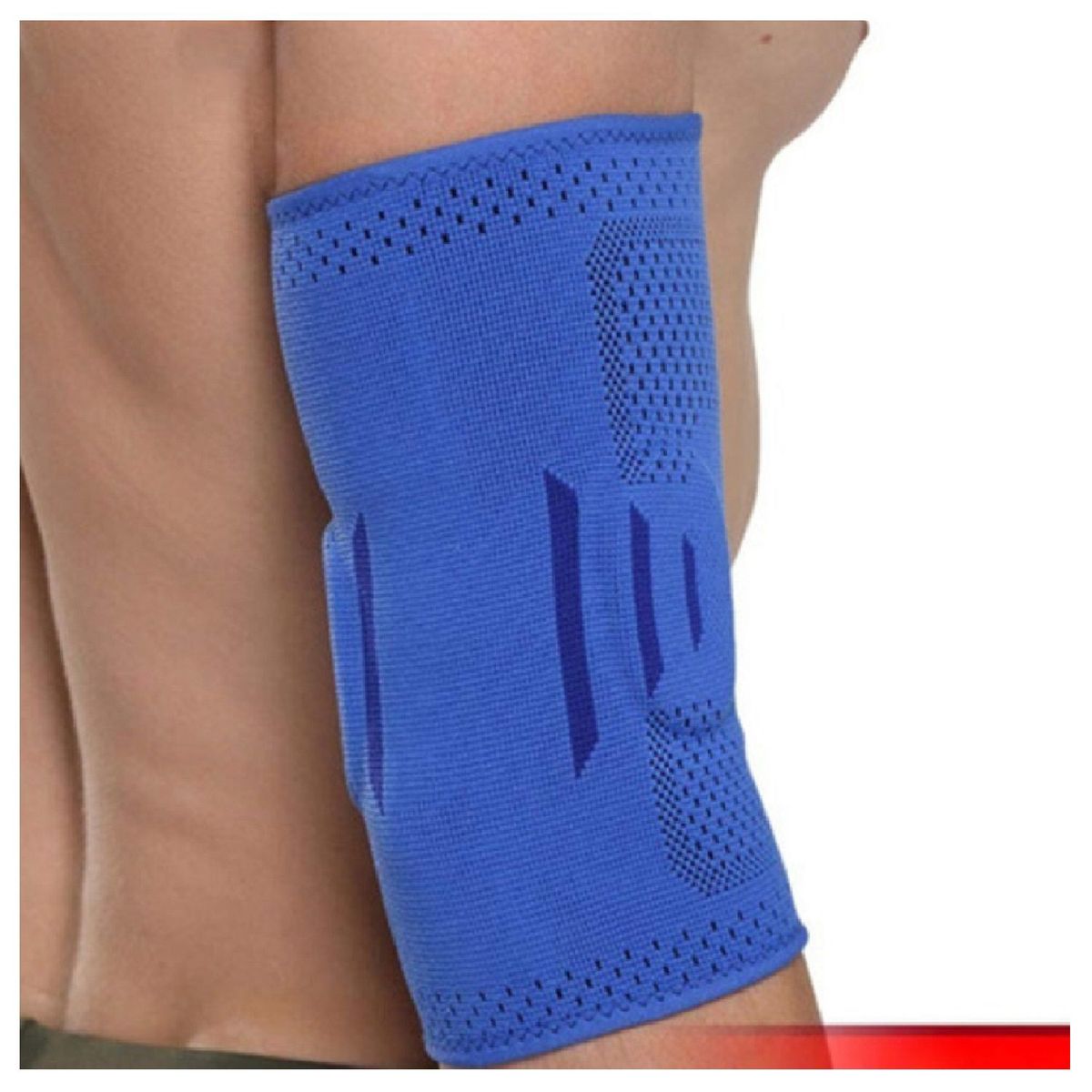 ALPHA GYM - Codera deportiva con gel para compresión AZUL