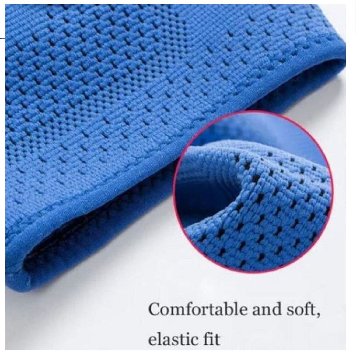 ALPHA GYM - Codera deportiva con gel para compresión AZUL