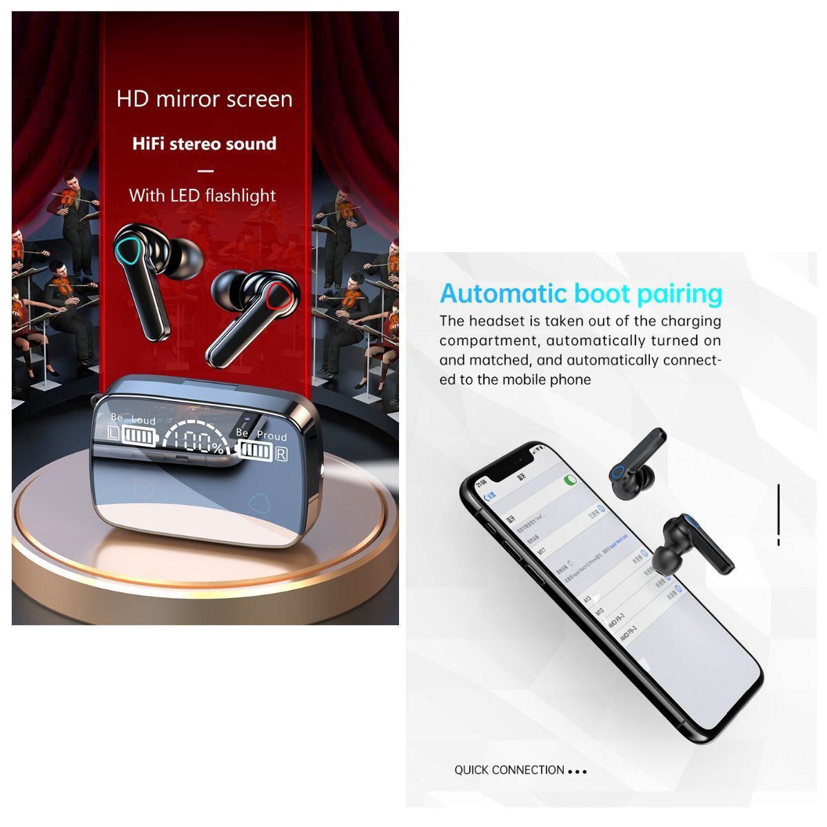 TWS - Auriculares Inalambricos M19 Gamer 2023 Hasta 7H Music