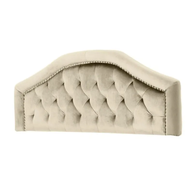 MAVISAC - Cabecera Reina Mavisac Dos Plazas Color Marfil - Tela