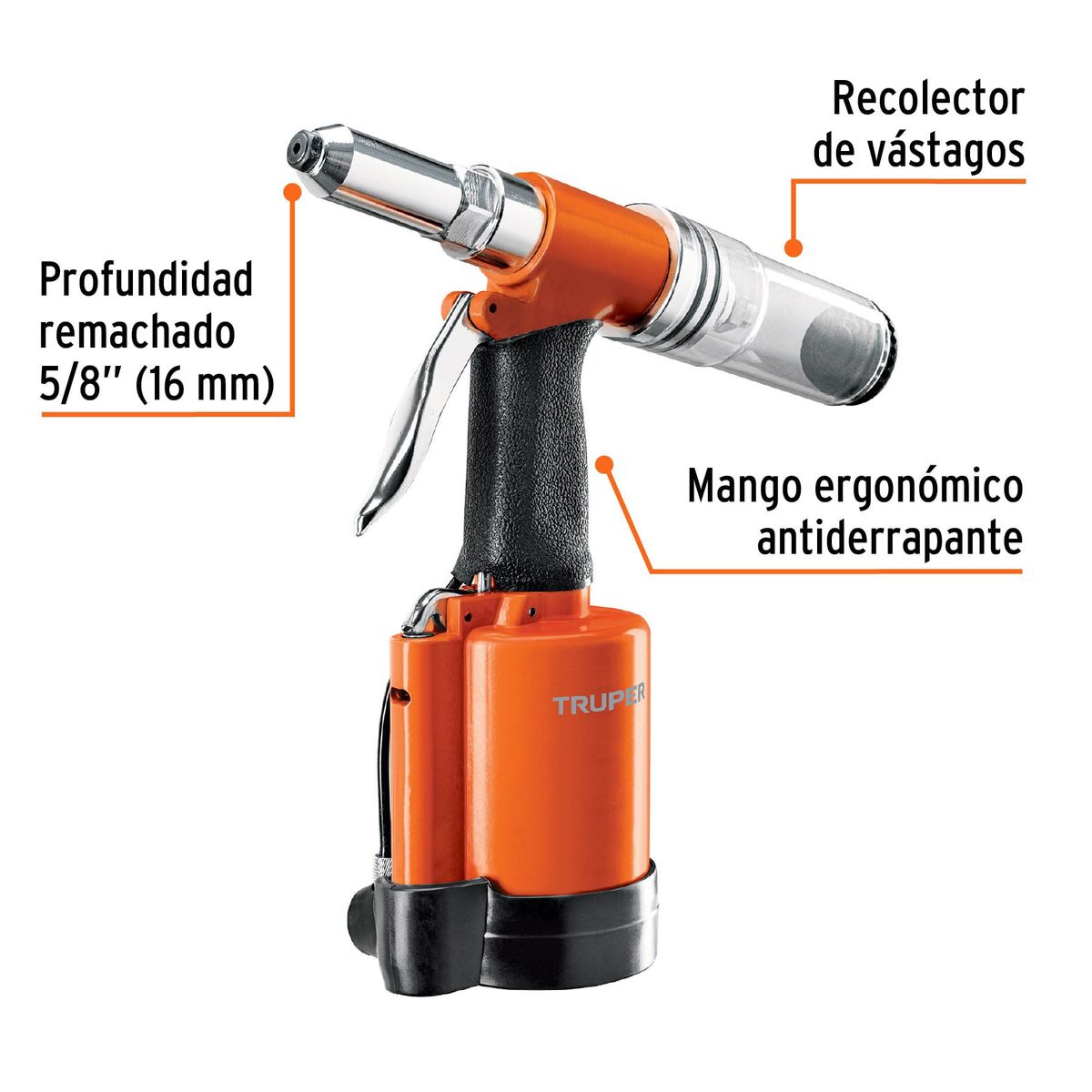 TRUPER - Remachadora neumática 3-16 Truper