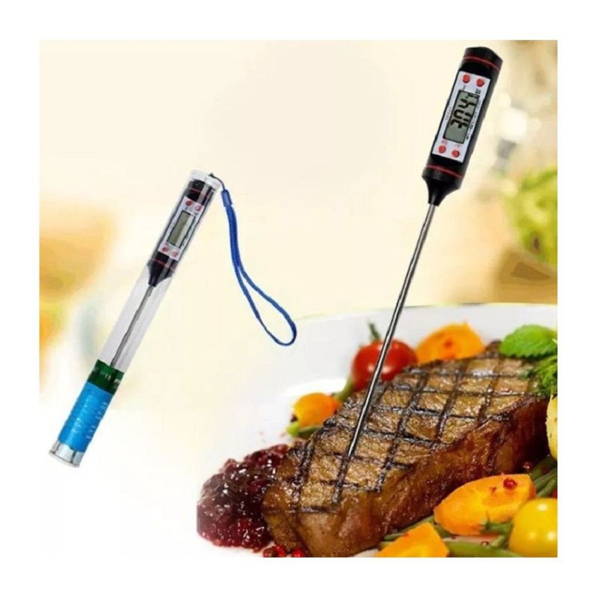 GENERICO - Termómetro Digital  para Comidas y Bebidas