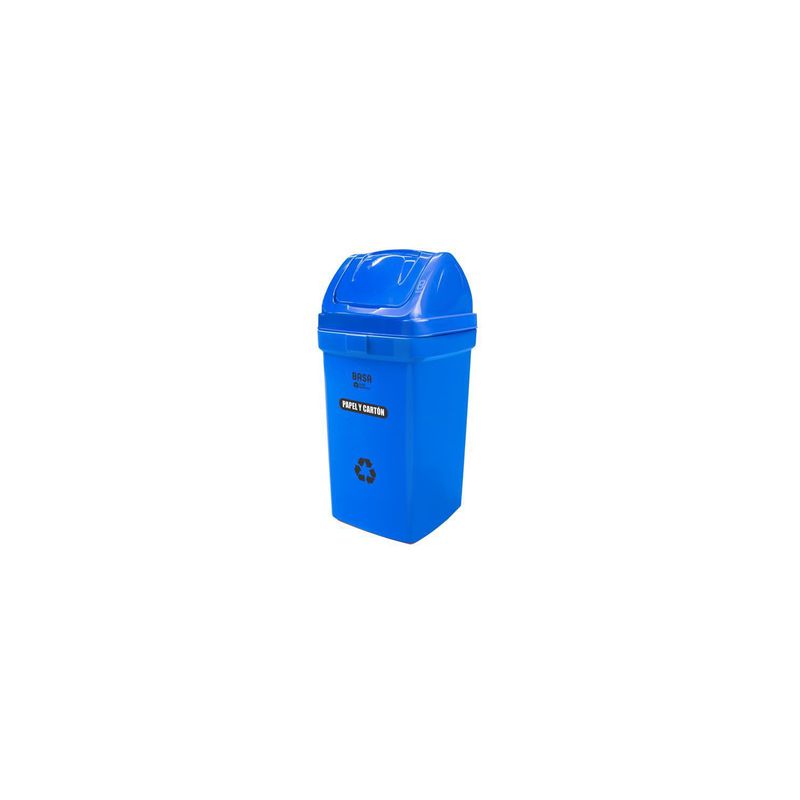 BASA - PAPELERA BODEGUITA AHORRA ESPACIO 75 LT ECOBASA