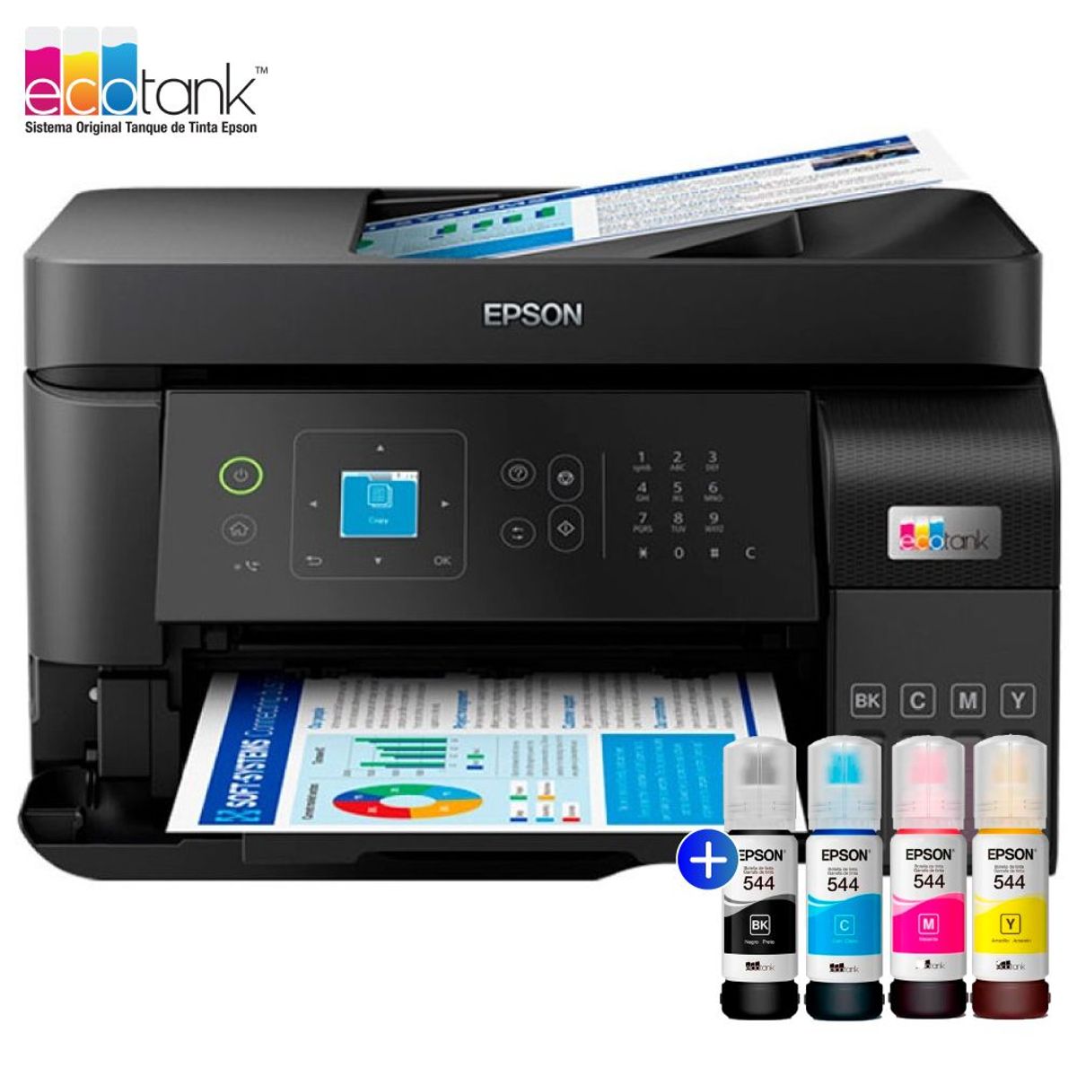 EPSON - Impresora Multifuncional Epson EcoTank L5590 Imprime Escanea