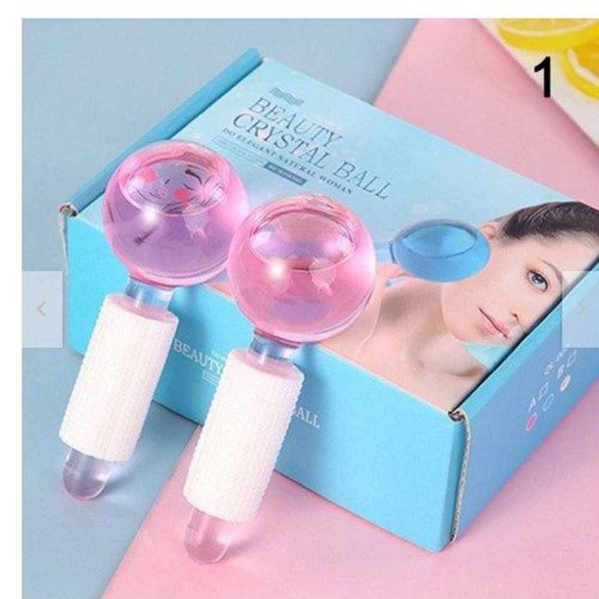 GENERICO - Ice globes bolas masaje facial globos de hielo faciales