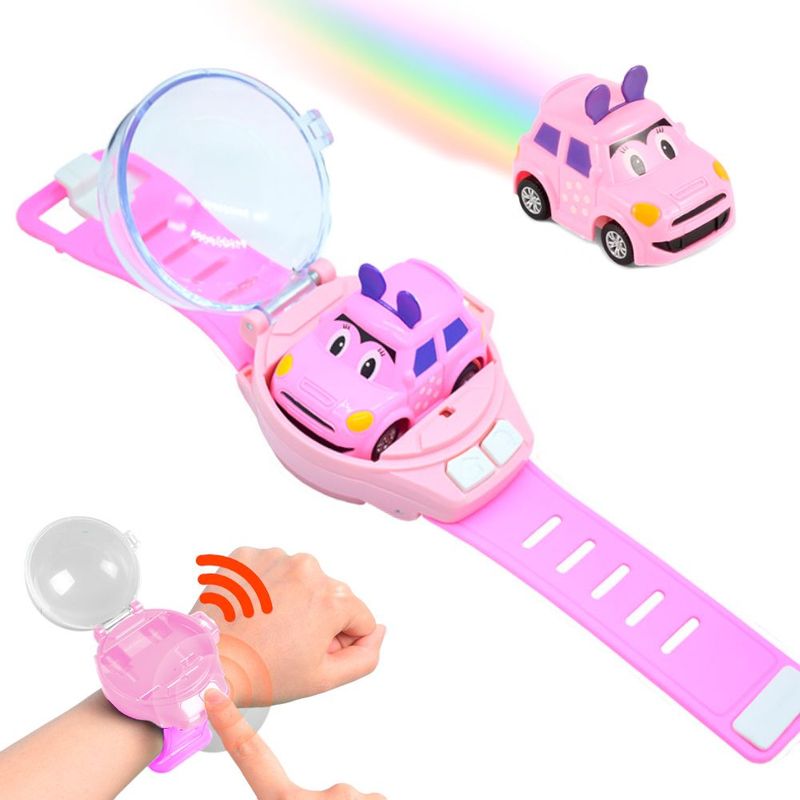 SASHIJA - Juego Reloj con Carro a Control Remoto para Niños Rosado