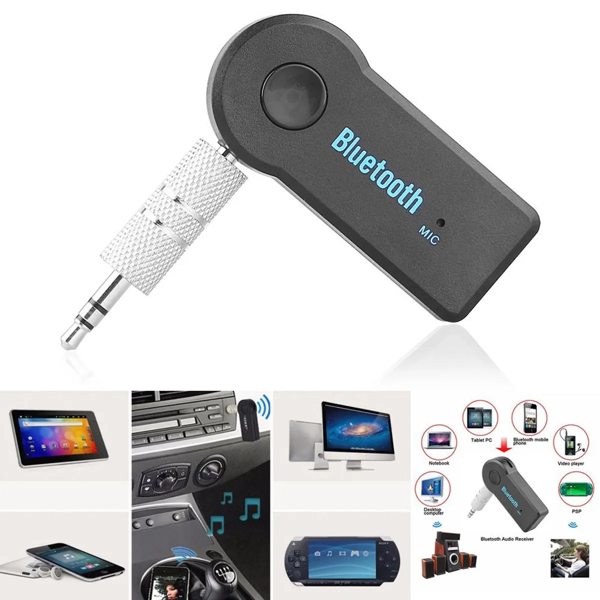 OEM - Adaptador Receptor Bluetooth de Audio  BT AUDIO AUX