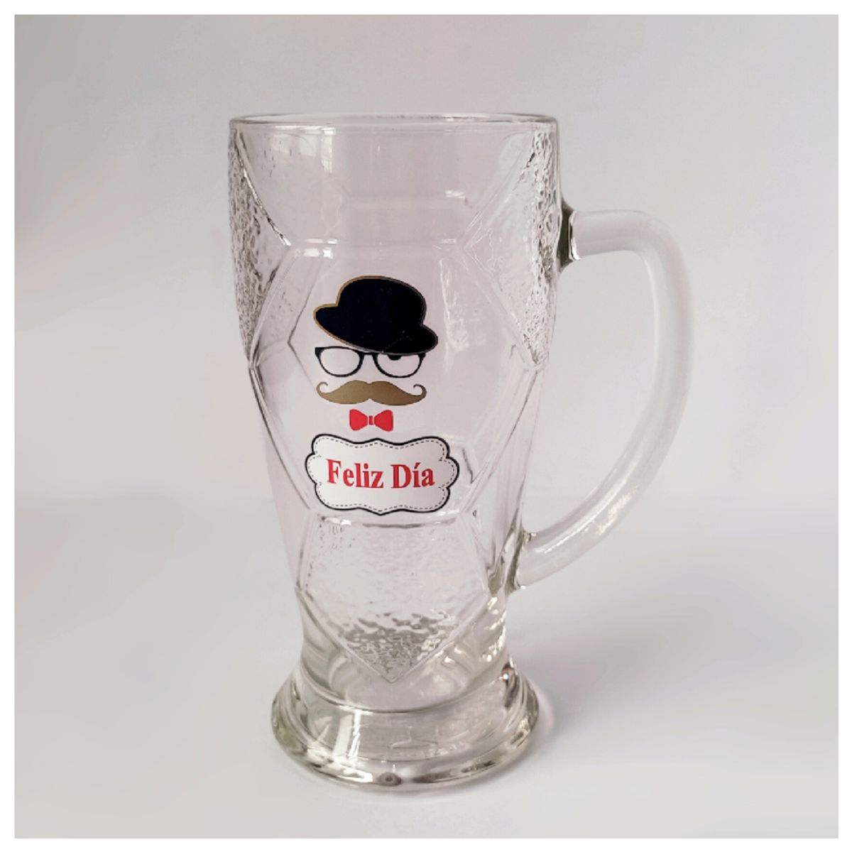 INSPIRA MARKET - Taza vaso de vidrio gigante dia del padre