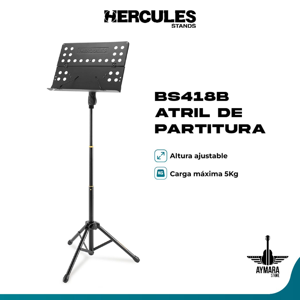 HERCULES - HERCULES BS418B ATRIL DE PARTITURA