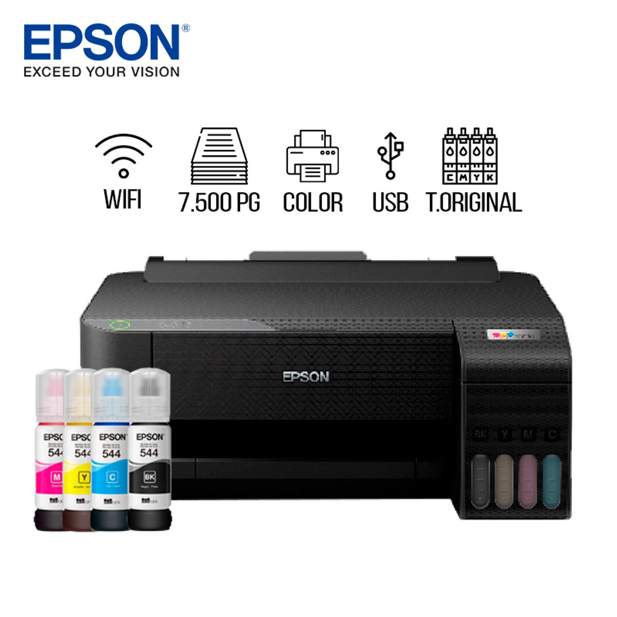 EPSON - Impresora Epson EcoTank L1250 SOLO IMPRIME WIFIUSB alta velocidad