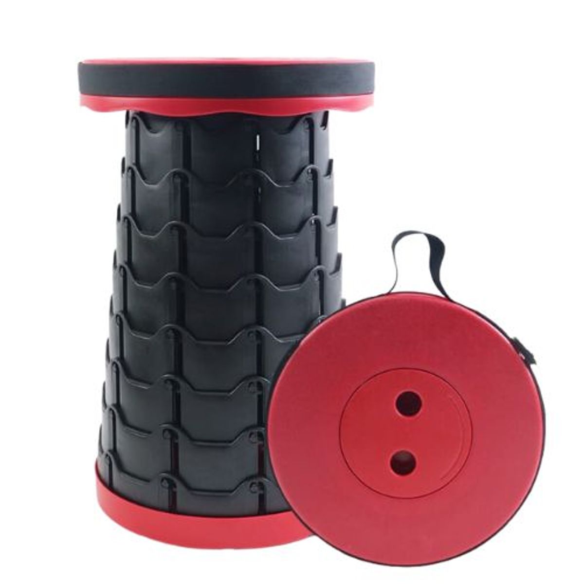 GENERICO - SILLA PLEGABLE PORTATIL ROJA  O NEGRA